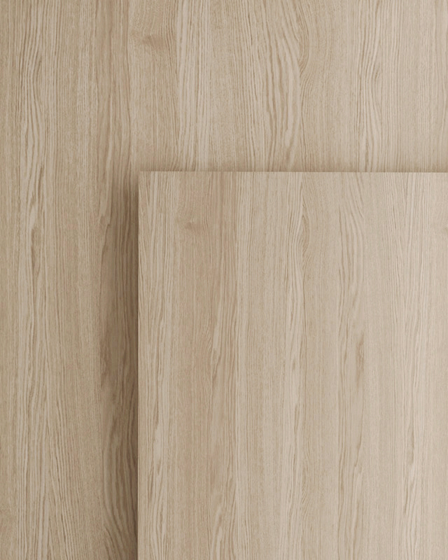 Weiß pigmentierter Lack 10x10 cm 6mm thick  Oak White pigmented lacquer Matte 10%