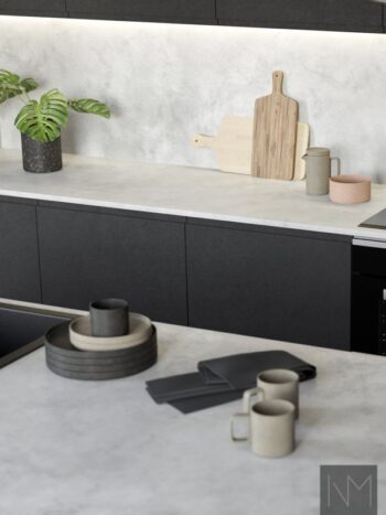 Küchenfronten im Design Pure Instyle. Schwarzes HDF.