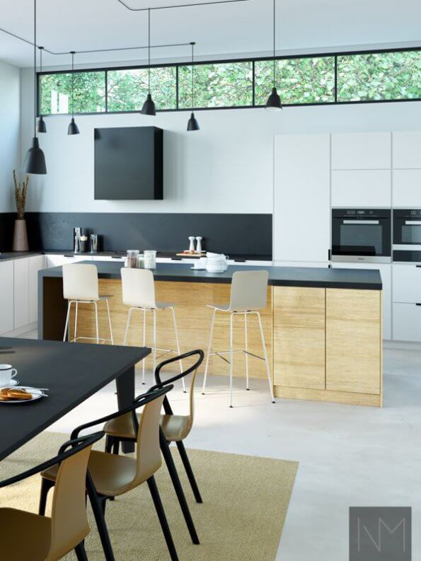 Küchenfronten aus Bambus für Ikea-Küche