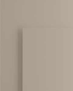 Laca de poliuretano 10 x 20 cm y 16 mm de espesor, poliuretano pintado con spray en Jotun 12075 Soothing Beige por ambos lados. Brillo satinado 20%