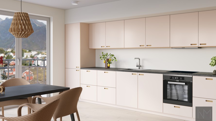 IKEA white cabinet doors in kitchen design