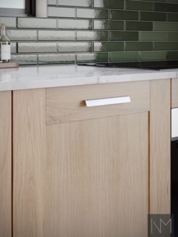 Puertas para cocina en diseño Classic Frame. Roble lacado transparente.
