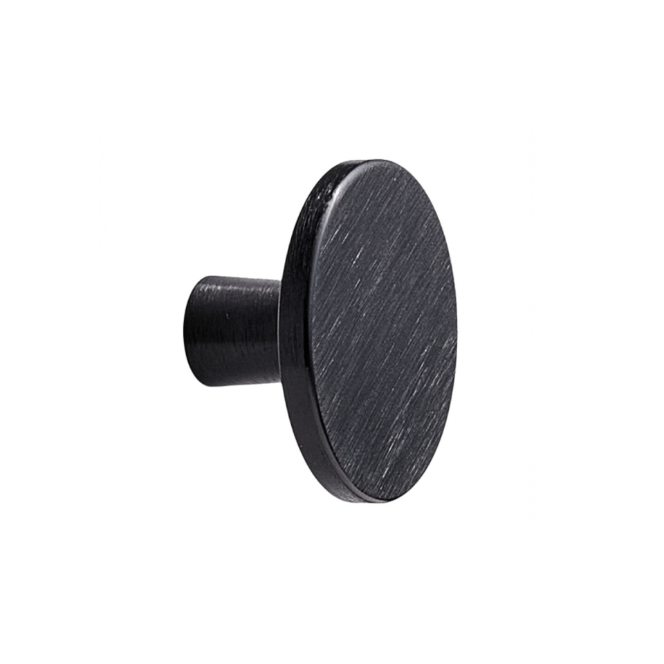 Hook Supine negro mate cepillado