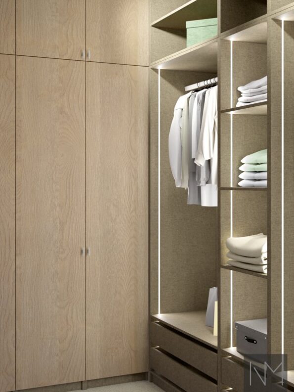 Linen Wardrobe Cabinets Brown
