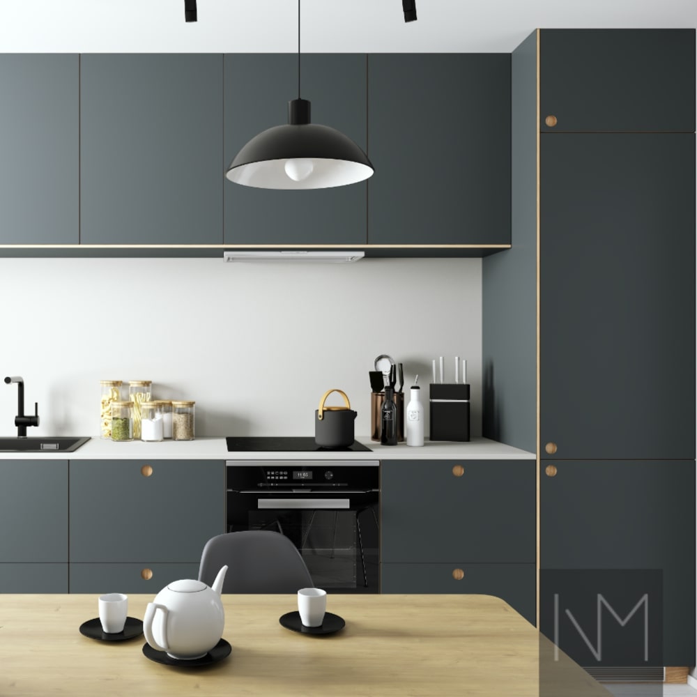 Gray kitchen - glossy or matte?