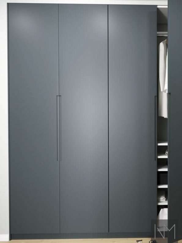PAX wardrobe doors in Escape design. Colour F&B Railings.