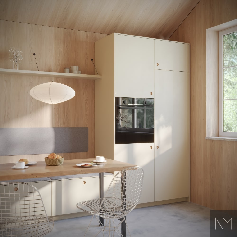 Kitchen doors in Soft Matte Circle design.