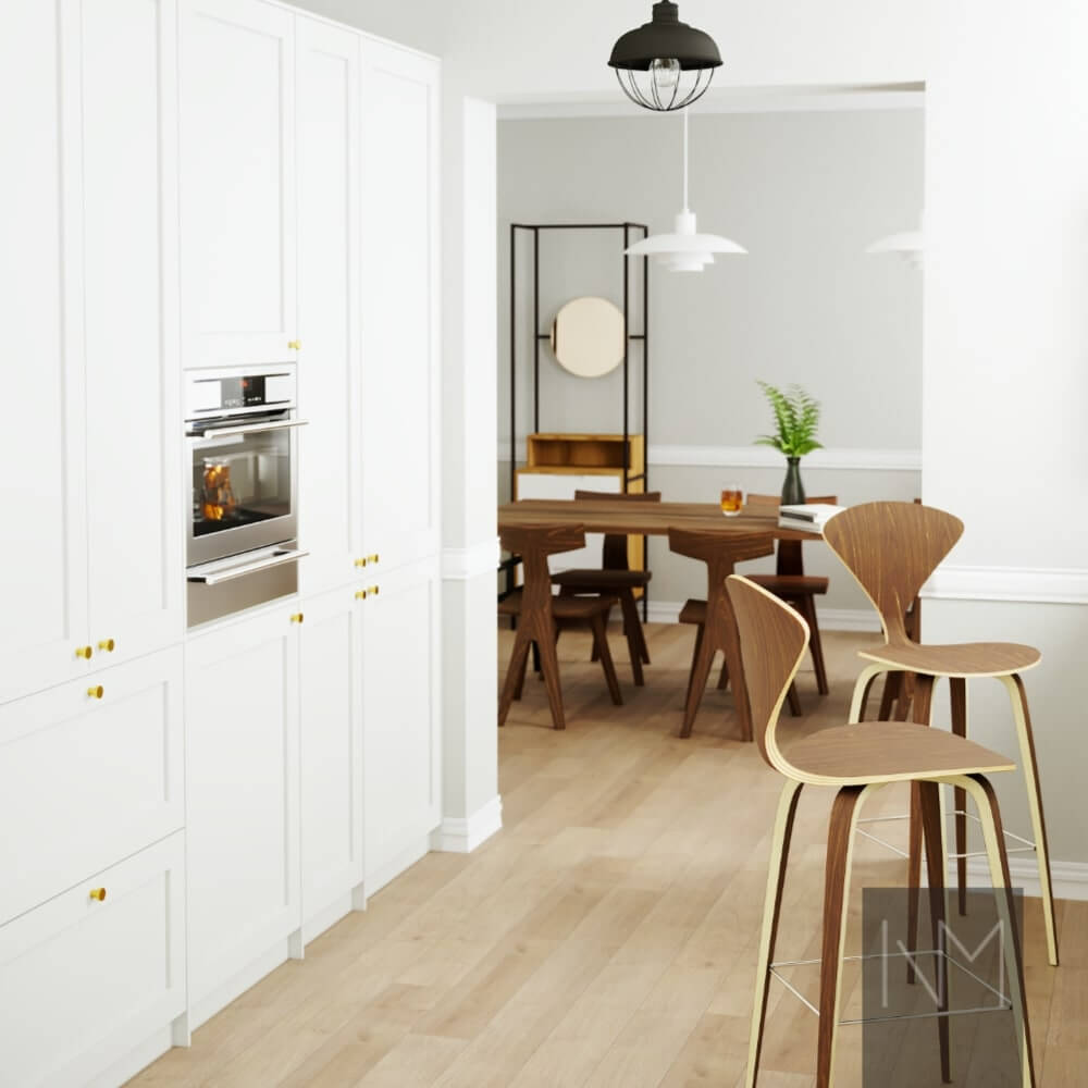 IKEA Metod eller Faktum køkken Classic Style. Farve NCS S 1500-N eller Jotun Oxford River 9915. Inframe stil.