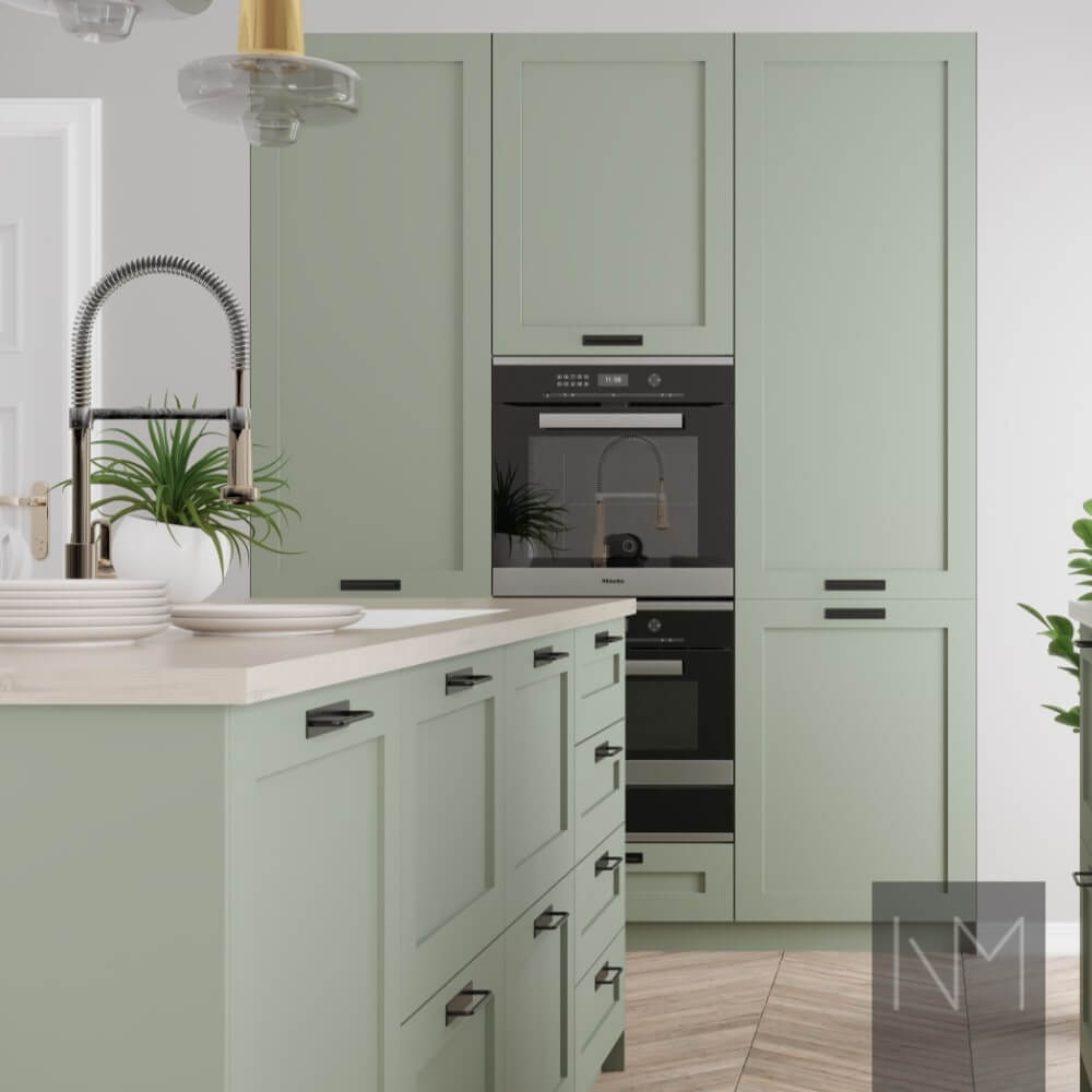 IKEA Metod eller Faktum køkken Classic Style. Farve NCS 4708-G34Y eller Jotun Antique Green 7629.