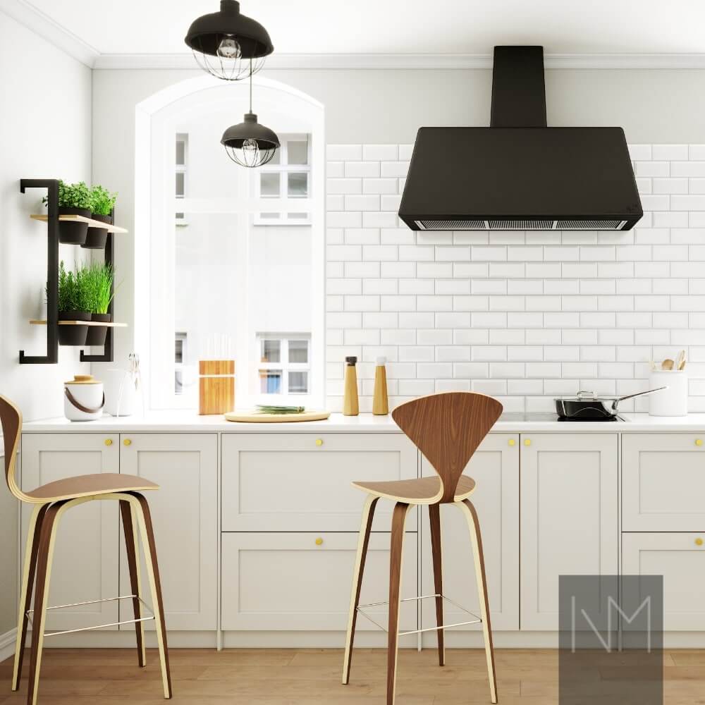 IKEA Metod eller Faktum køkken Classic Style. Farve NCS S 1500-N eller Jotun Oxford River 9915. Inframe stil.