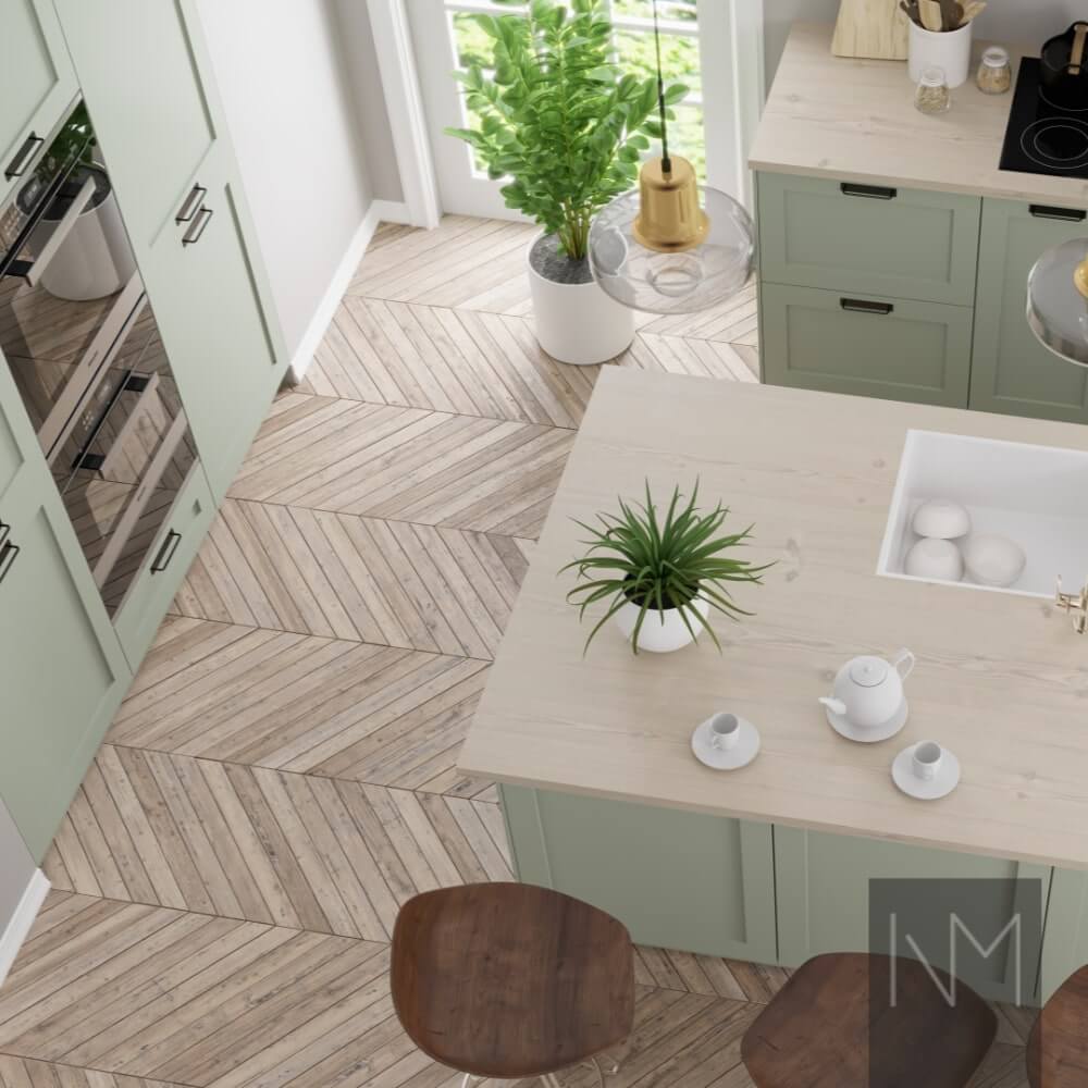IKEA Metod or Faktum kitchen Classic Style. Colour NCS 4708-G34Y or Jotun Antique Green 7629.