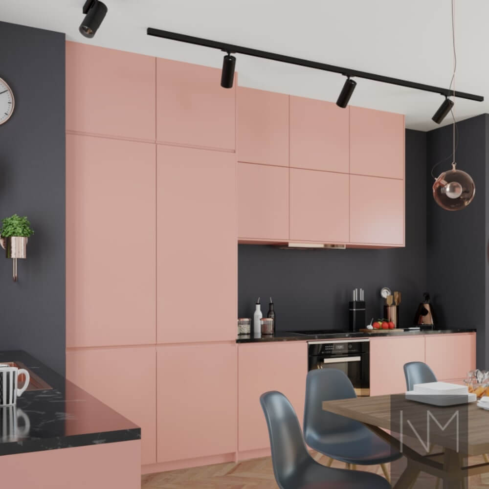 IKEA Metod or Faktum kitchen in Instyle design. Colour NCS S2020-Y90R