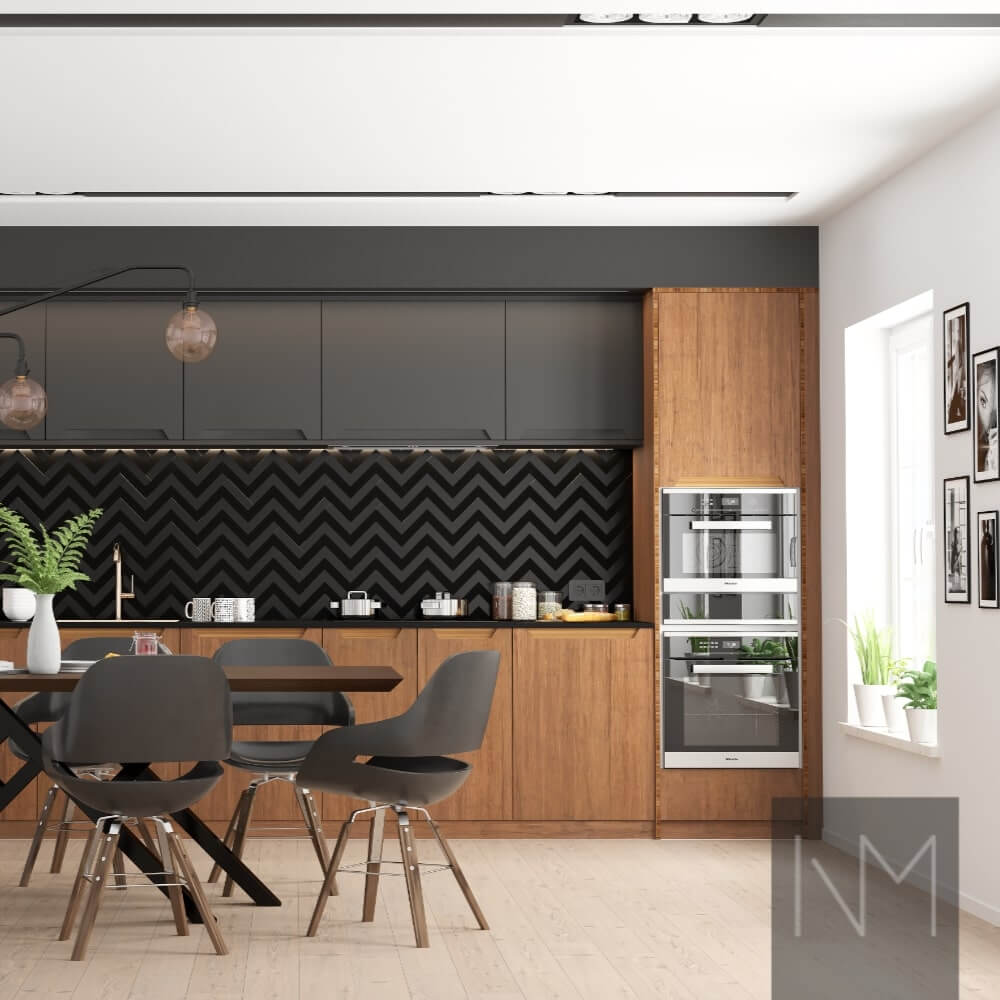 Doors for Metod kitchen in Bambus+ Elegance design. Colour Caramel