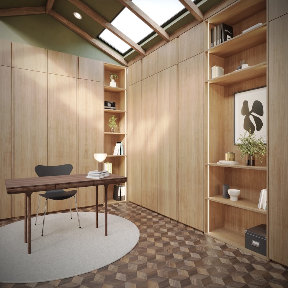 Fronter for Pax garderobe Oak Instyle i hvitpigmentert lakk.
