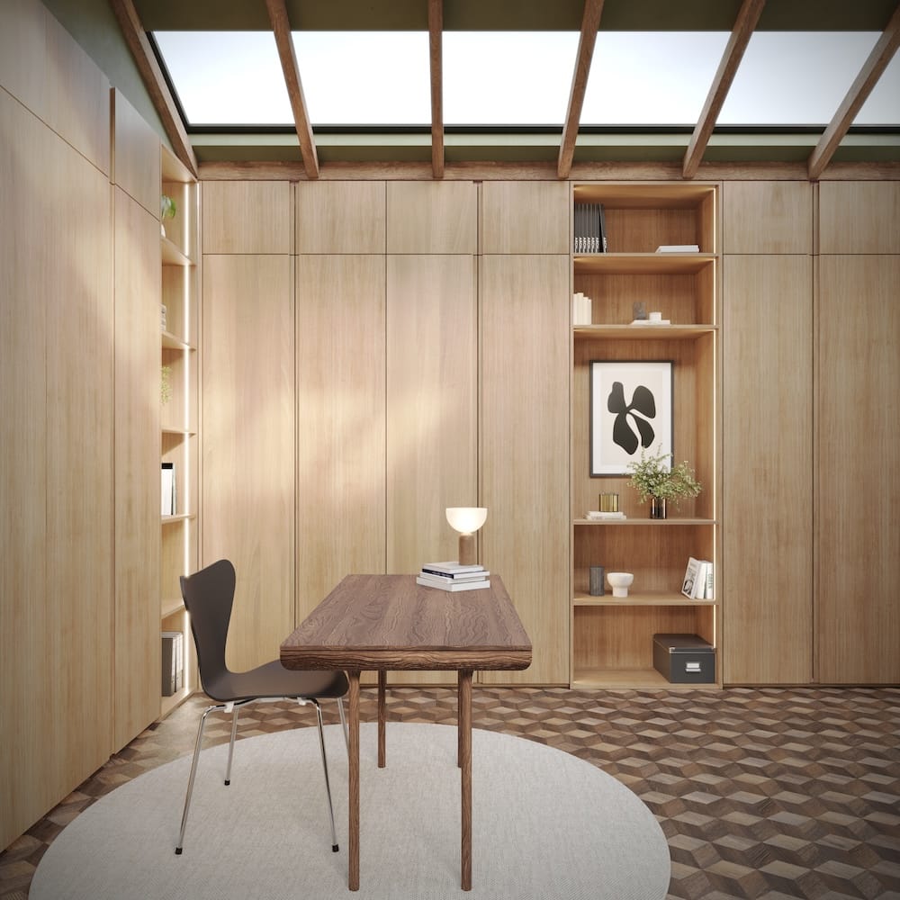 Garderobe Oak Instyle i hvitpigmentert lakk.
