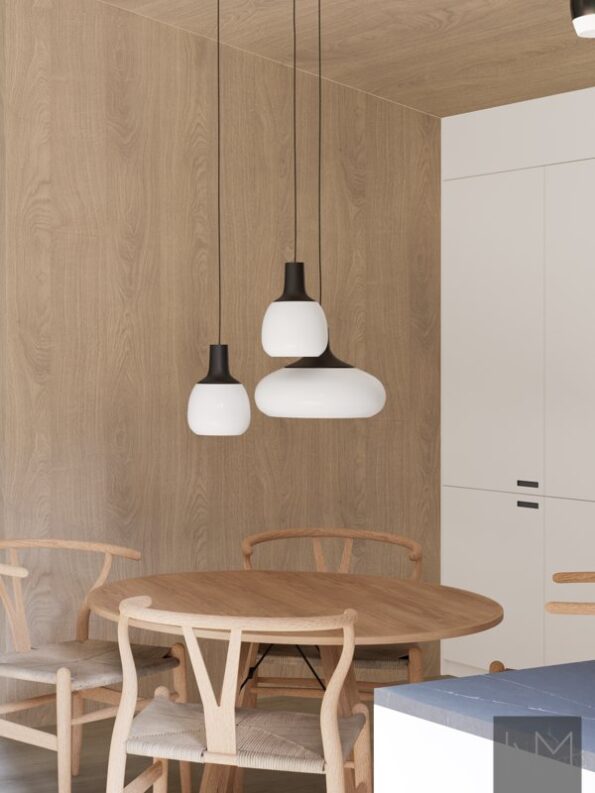 Porte sostitutive Ikea Metod nel design Soft Matte Exit. Colore bianco, con manici blu