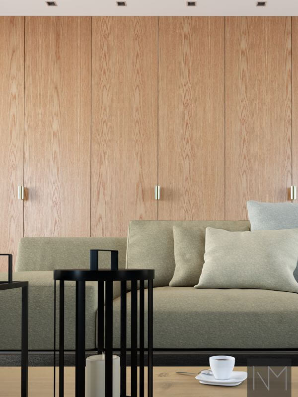 Garderobe pax - Nordic, klarlackad ek. Prince Max handtag.