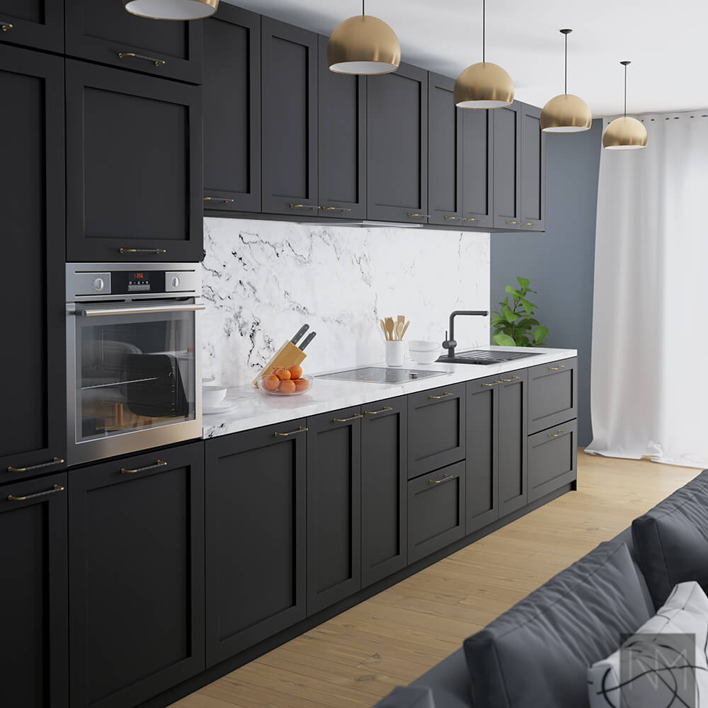 Kitchen design ideas - All in black