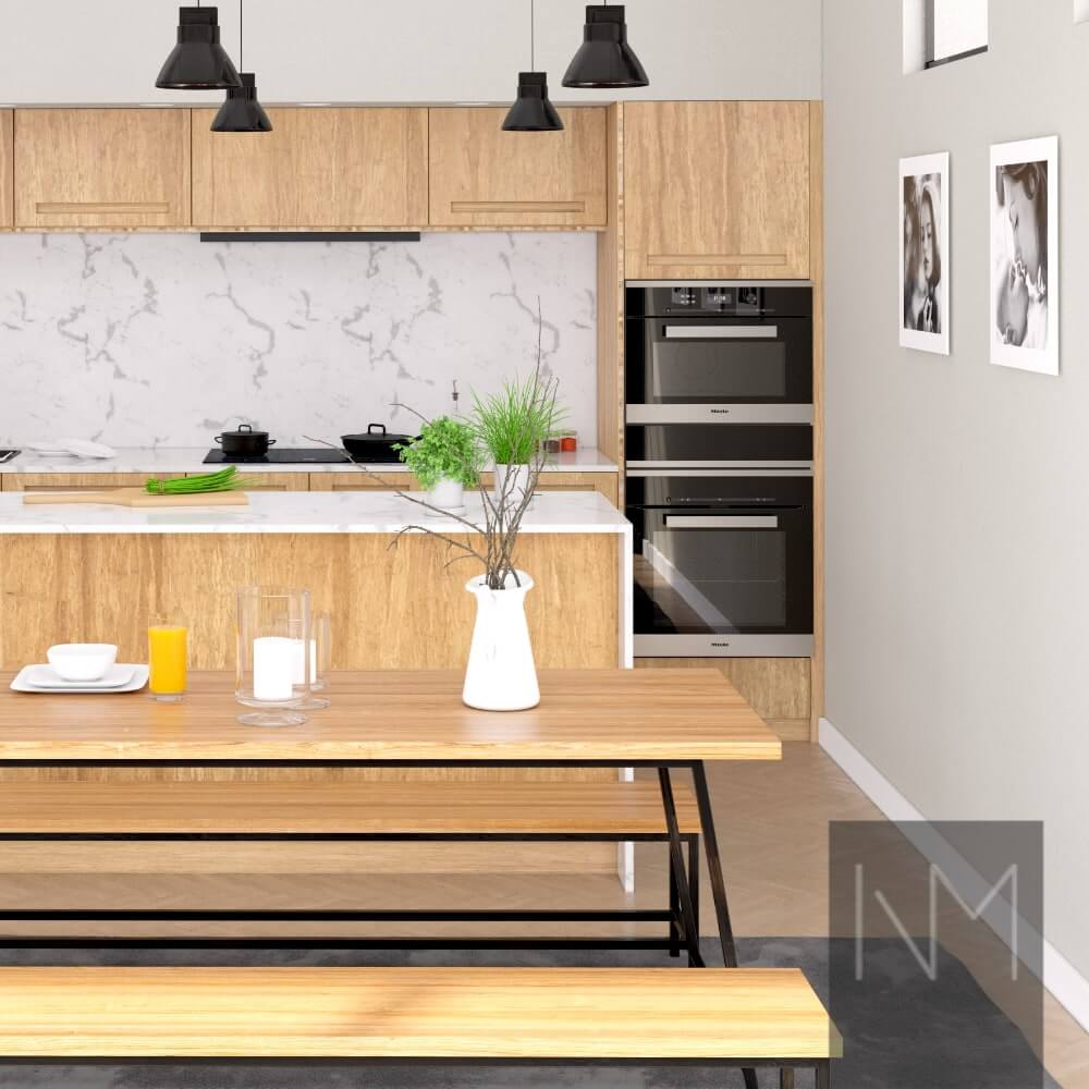 Bamboo kitchen design connects tradition and future