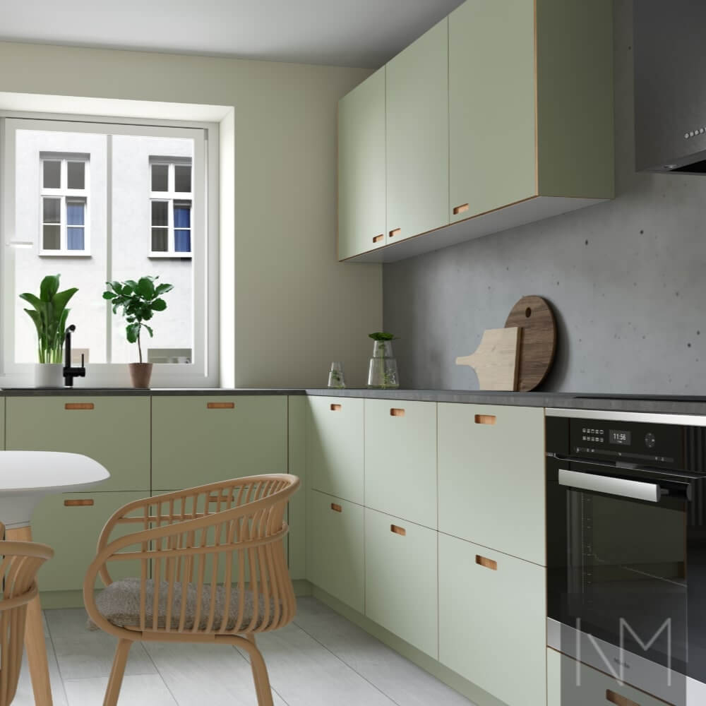 Details that will improve your IKEA green kitchen