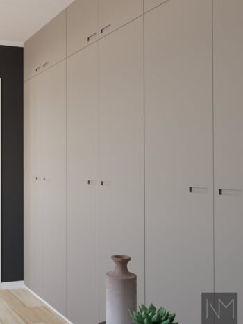Fronts for IKEA PAX wardrobe in Soft Matte Exit design. Color beige.