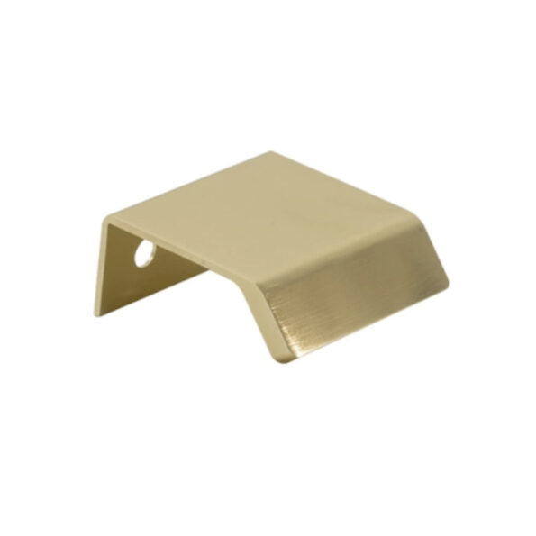 Brushed brass furniture handle