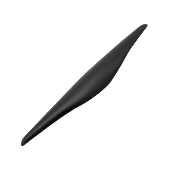 Wave-shaped handle in black