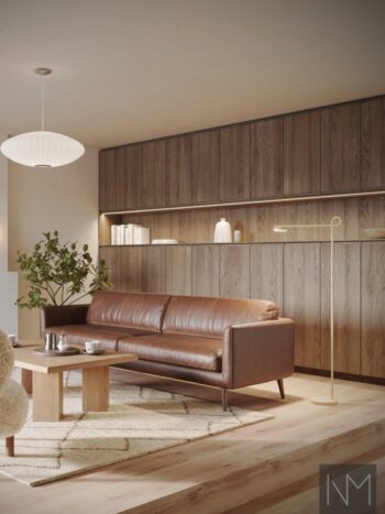 Oak Instyle doors for storage in stain B-9043 Sandy Brown