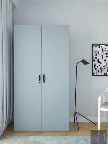 Wardrobe fronts in colour: LAKE VIEW 5225. NCS 3908-B01G