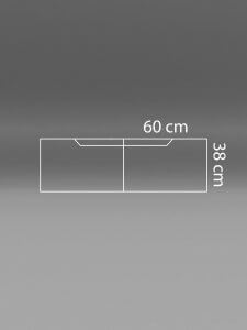 double cupboard measurements