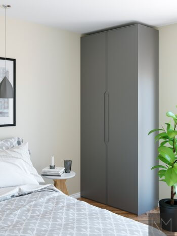 Wardrobe fronts in colour: ASKESORT 9920. NCS S 8000-N