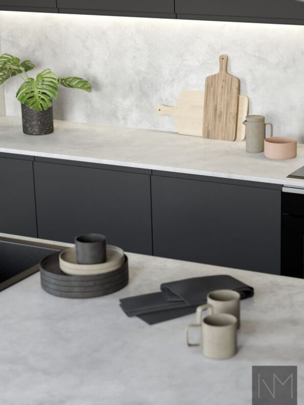 Fronts for kitchens in design Pure Instyle. Black HDF