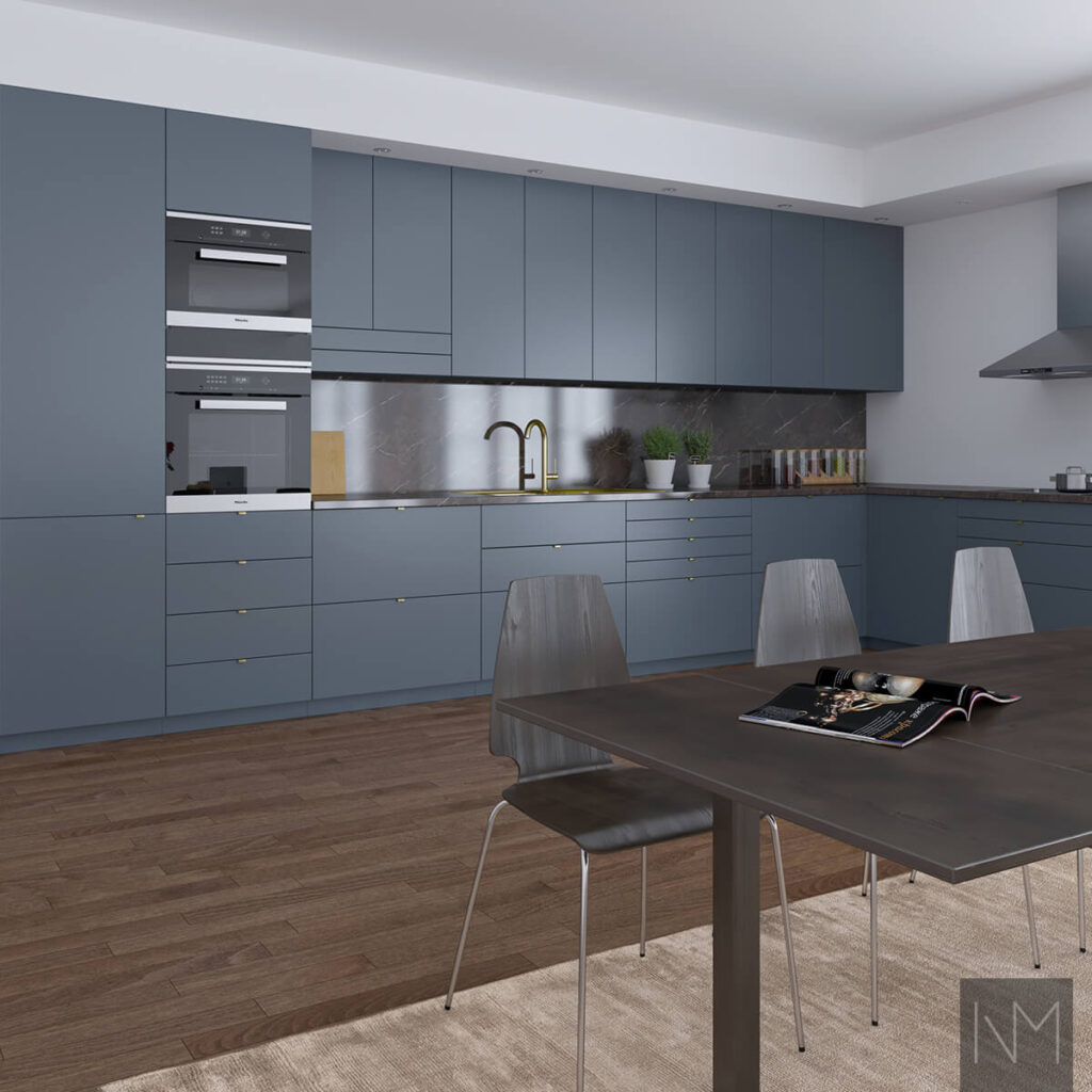 The interior design of kitchen – L-shape kitchen