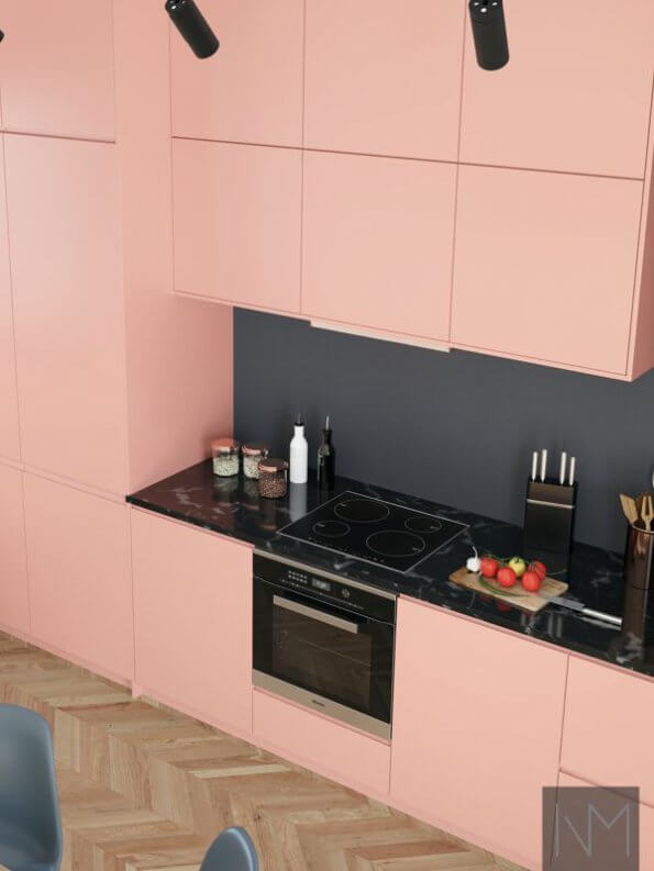 Kitchen fronts for IKEA carcases. NCS S2020-Y90R