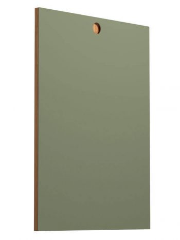 Front panel circle olive linoleum