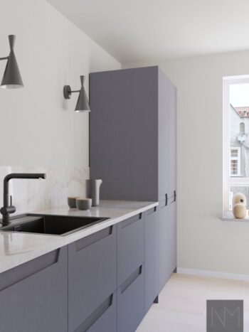 Kjøkkenfronter i Pure Elegance design. HDF farge lys grå